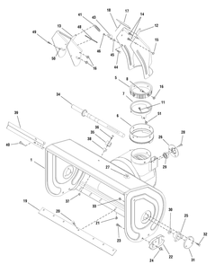 Part Location Diagram of MT1663189 Briggs and Stratton Spacer